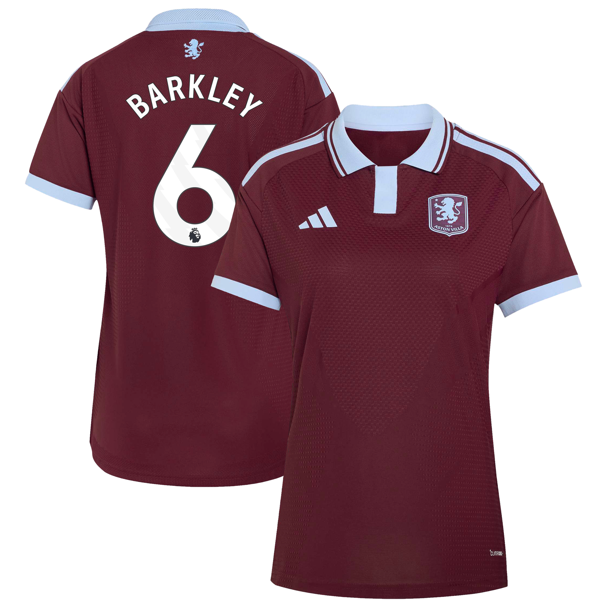 Camiseta adidas Autentica de la 1ª equipación del Aston Villa 2026-27 - Mujer con dorsal Barkley 6