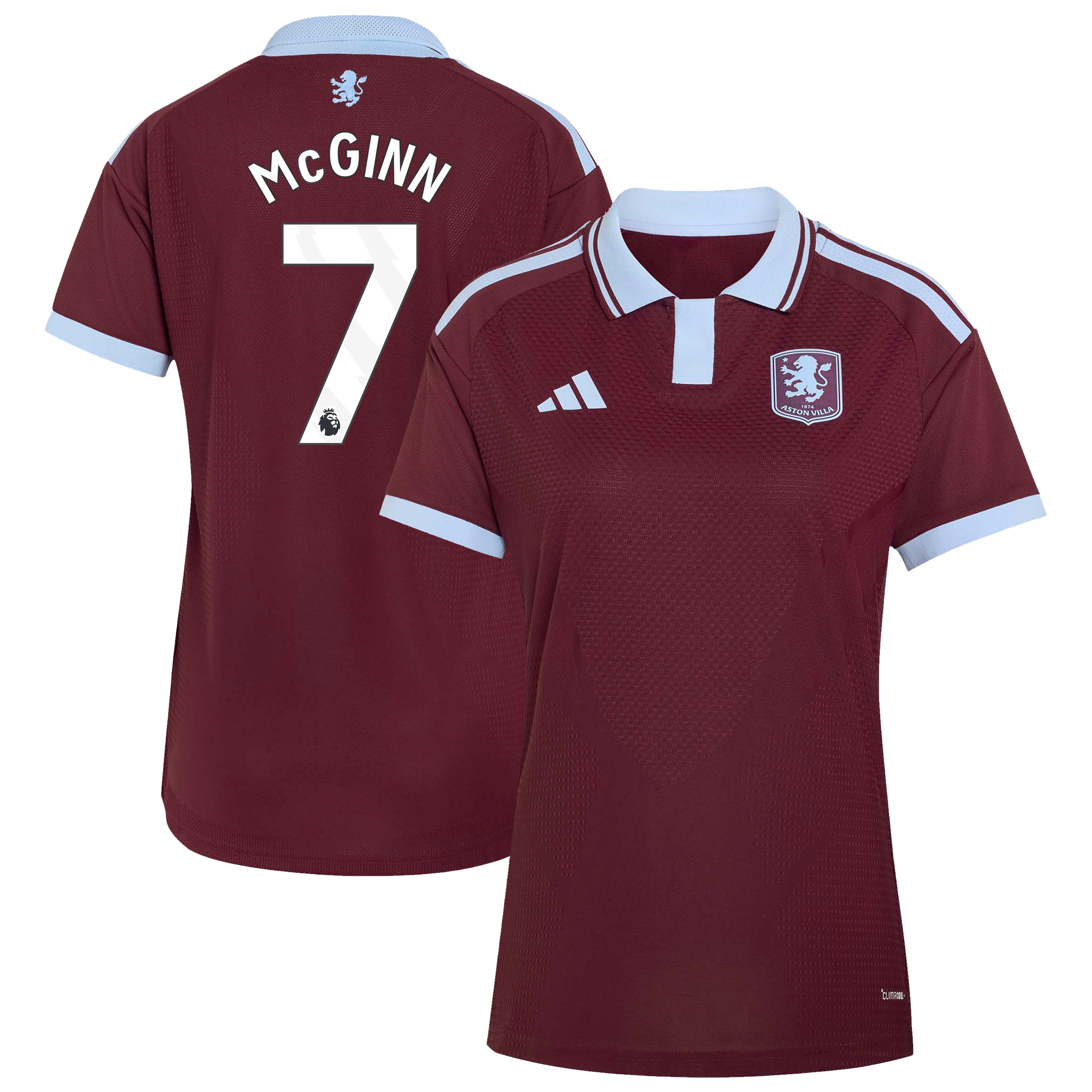 Camiseta adidas Autentica de la 1ª equipación del Aston Villa 2026-27 - Mujer con dorsal McGinn 7