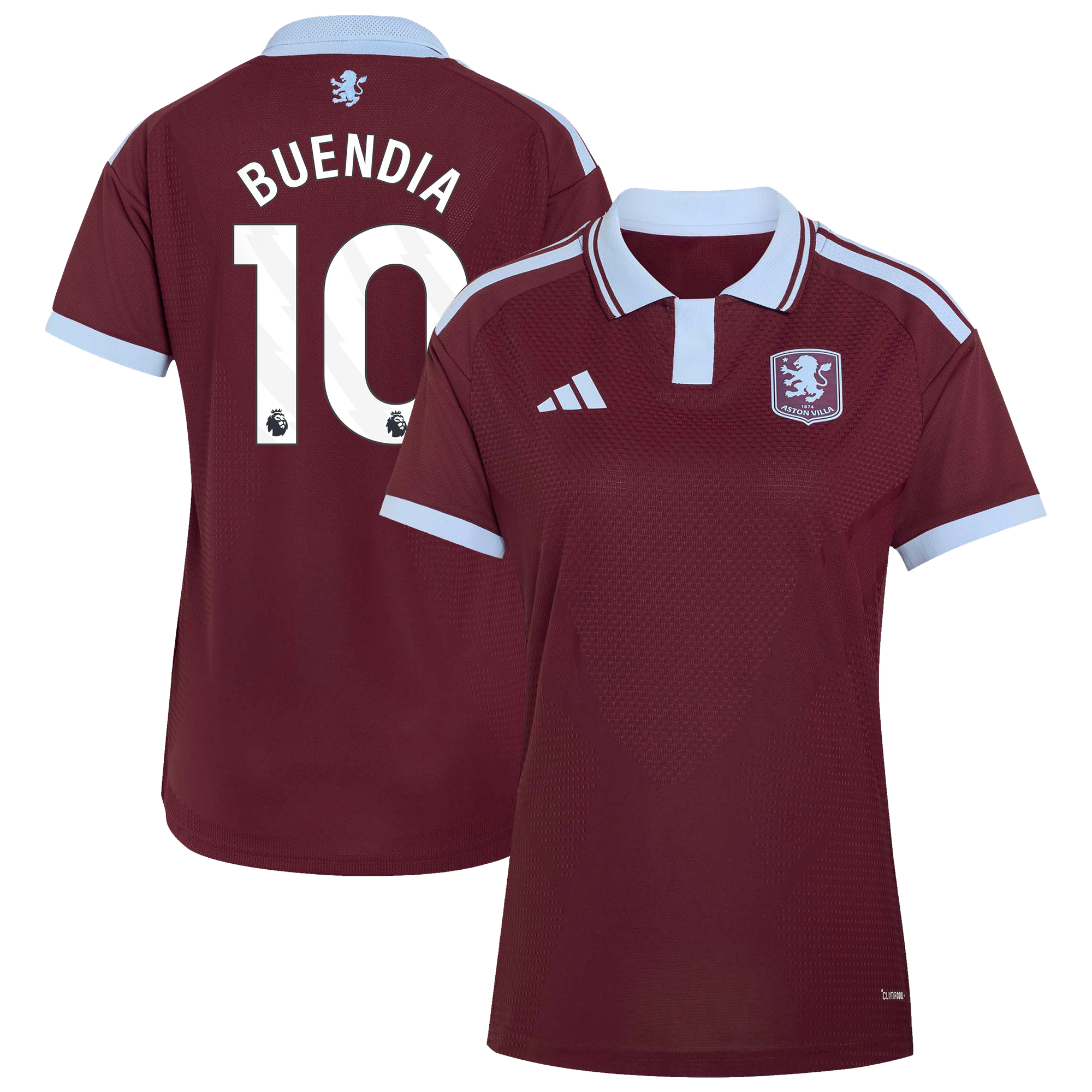 Camiseta adidas Autentica de la 1ª equipación del Aston Villa 2026-27 - Mujer con dorsal Buendia 10