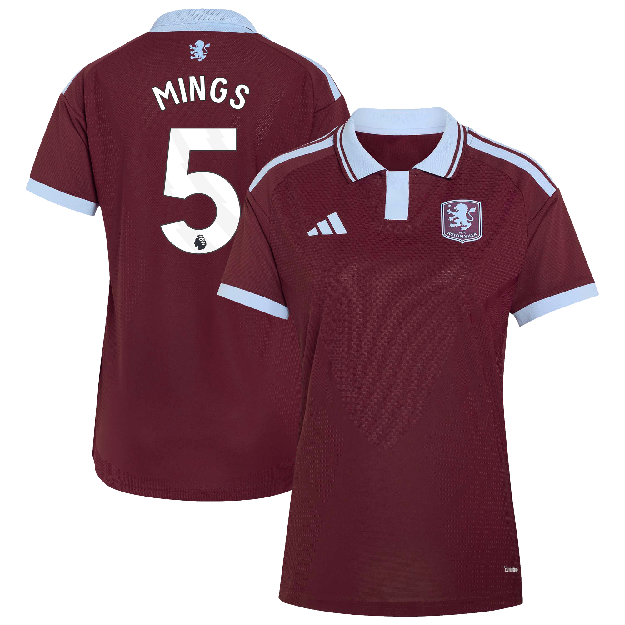 Camiseta adidas Autentica de la 1ª equipación del Aston Villa 2026-27 - Mujer con dorsal Mings 5