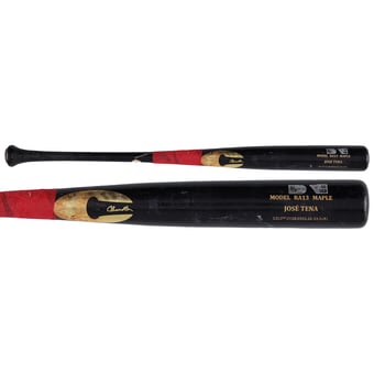 Jose Tena Washington Nationals Game-Used Black Chandler Broken Bat vs. Pittsburgh Pirates on April 13, 2026