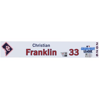 Washington Nationals Player-Issued #33 Nameplate from 2026 MLB Spring Training