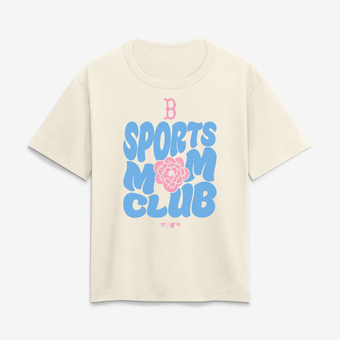 Women's Cream Boston Red Sox Sports Mom Club T-Shirt