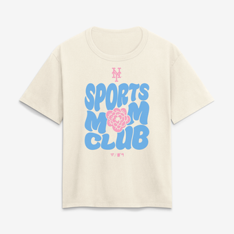 Women's Cream New York Mets Sports Mom Club T-Shirt