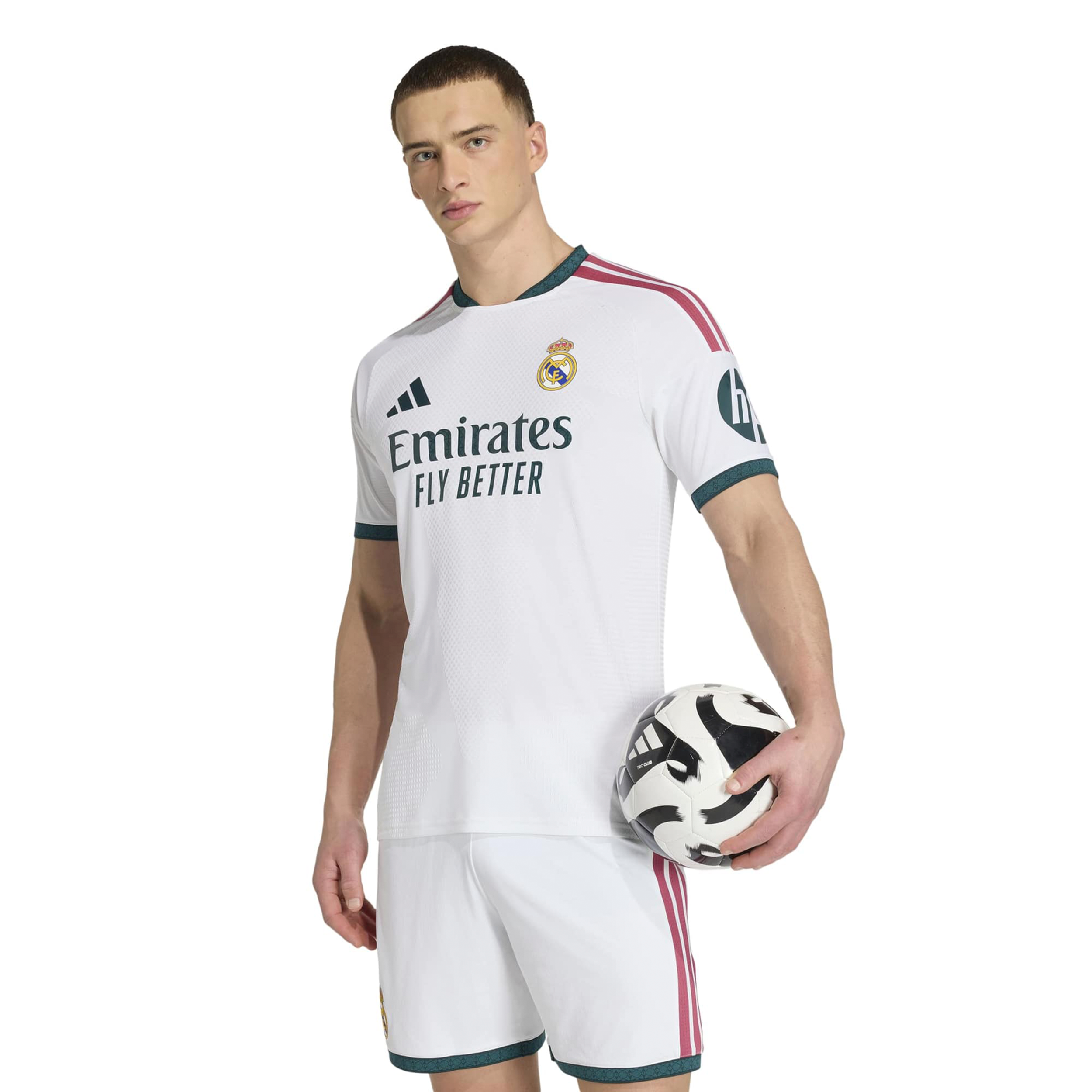 Men's adidas  White Real Madrid 2026/27 Home On-Field Authentic Patch Jersey