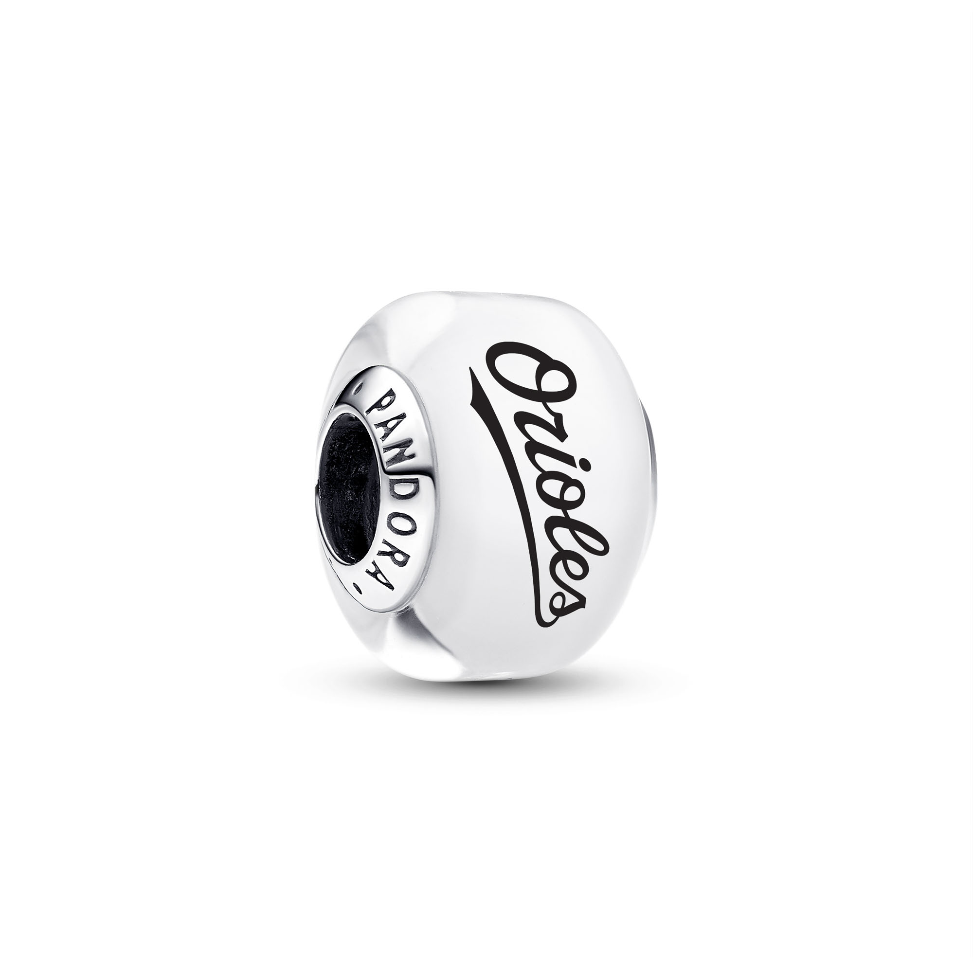 Pandora Baltimore Orioles Glass Murano Charm