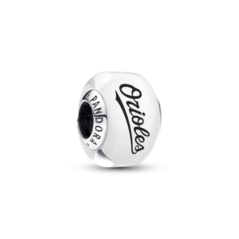 Pandora Baltimore Orioles Glass Murano Charm