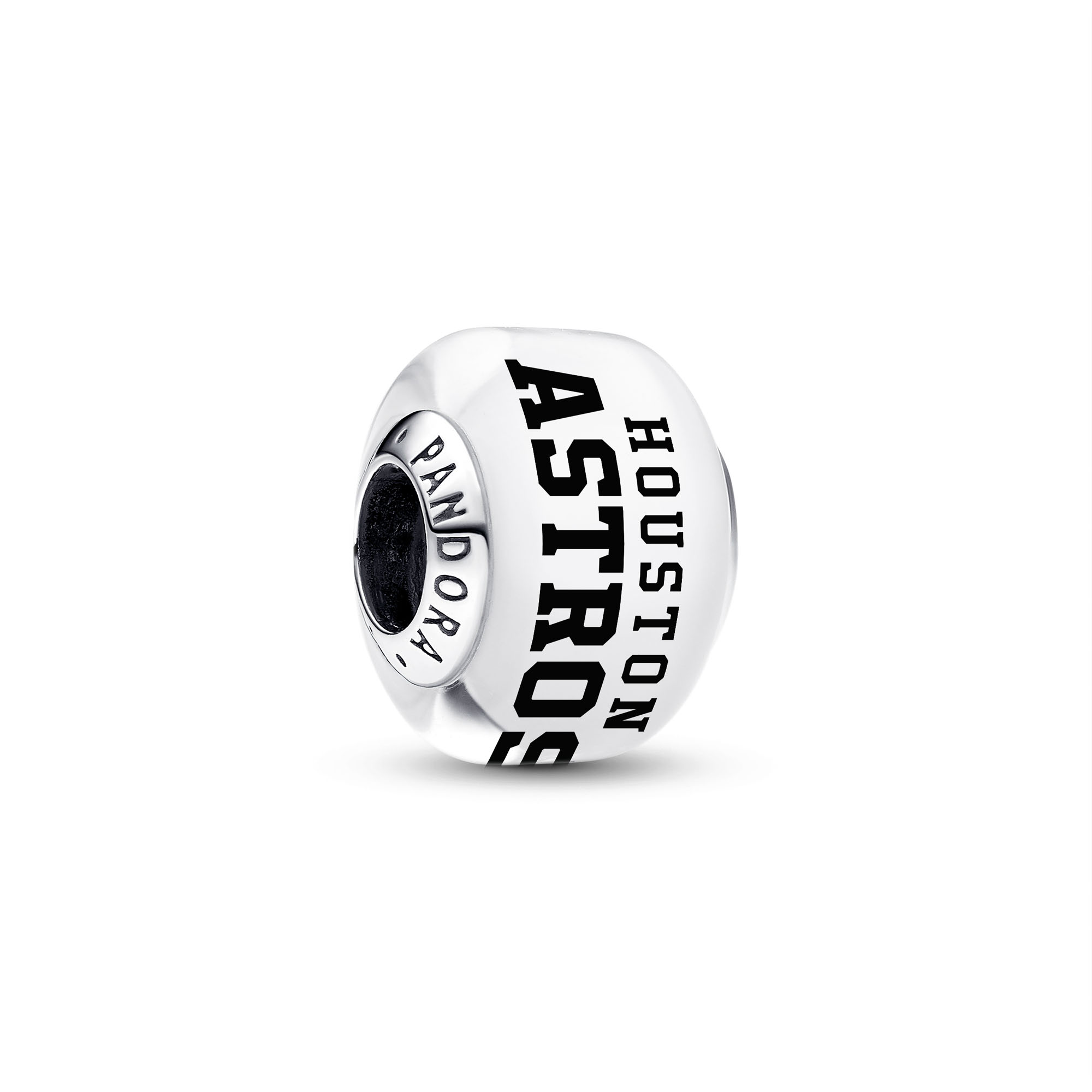 Pandora Houston Astros Glass Murano Charm