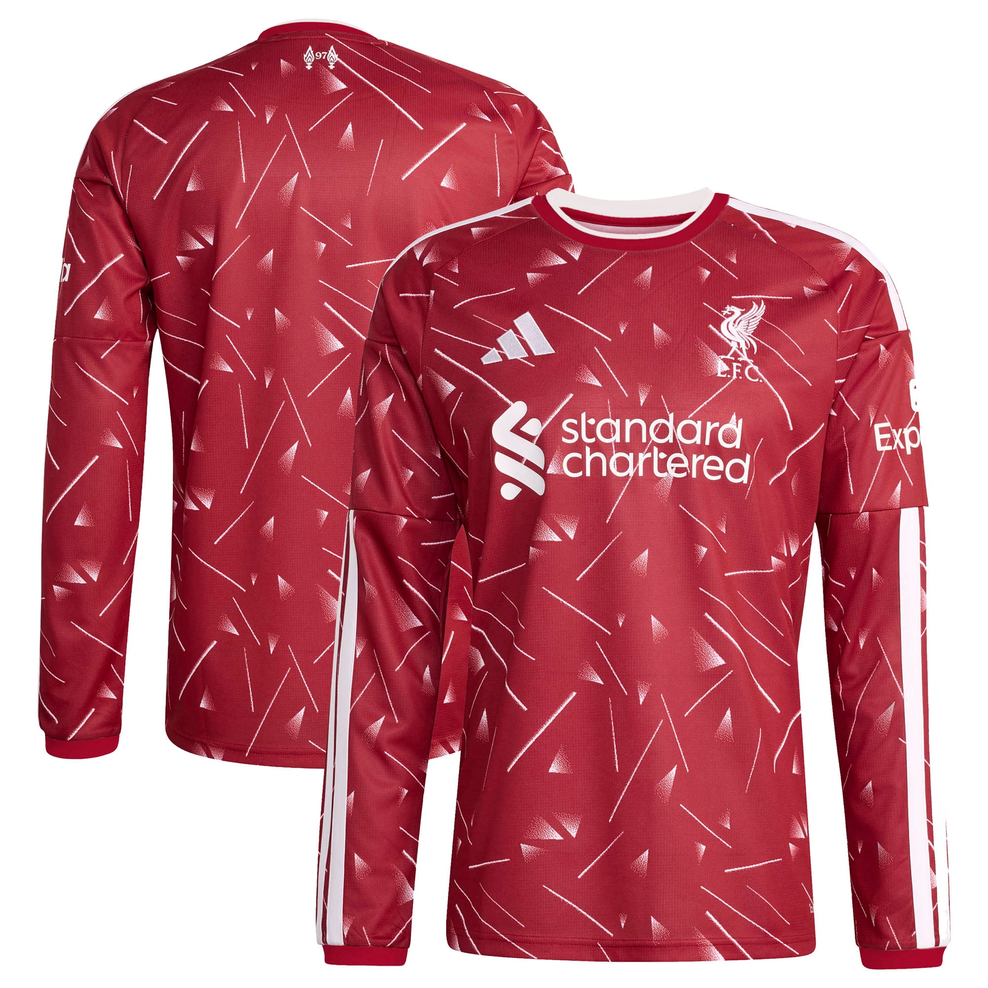 Men's adidas Red Liverpool 2026/27 Home Replica Long Sleeve Jersey