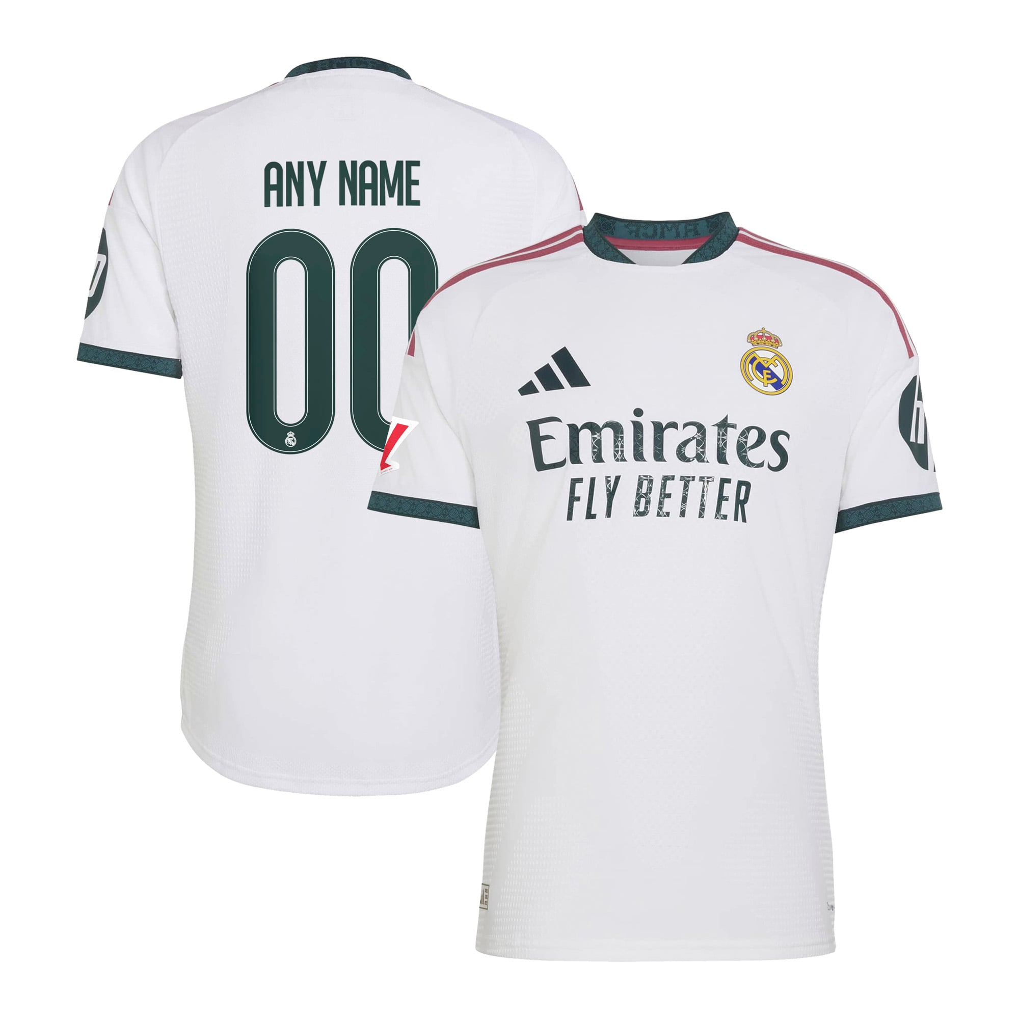 Men's adidas White Real Madrid 2026/27 Home On-Field Authentic Custom Jersey