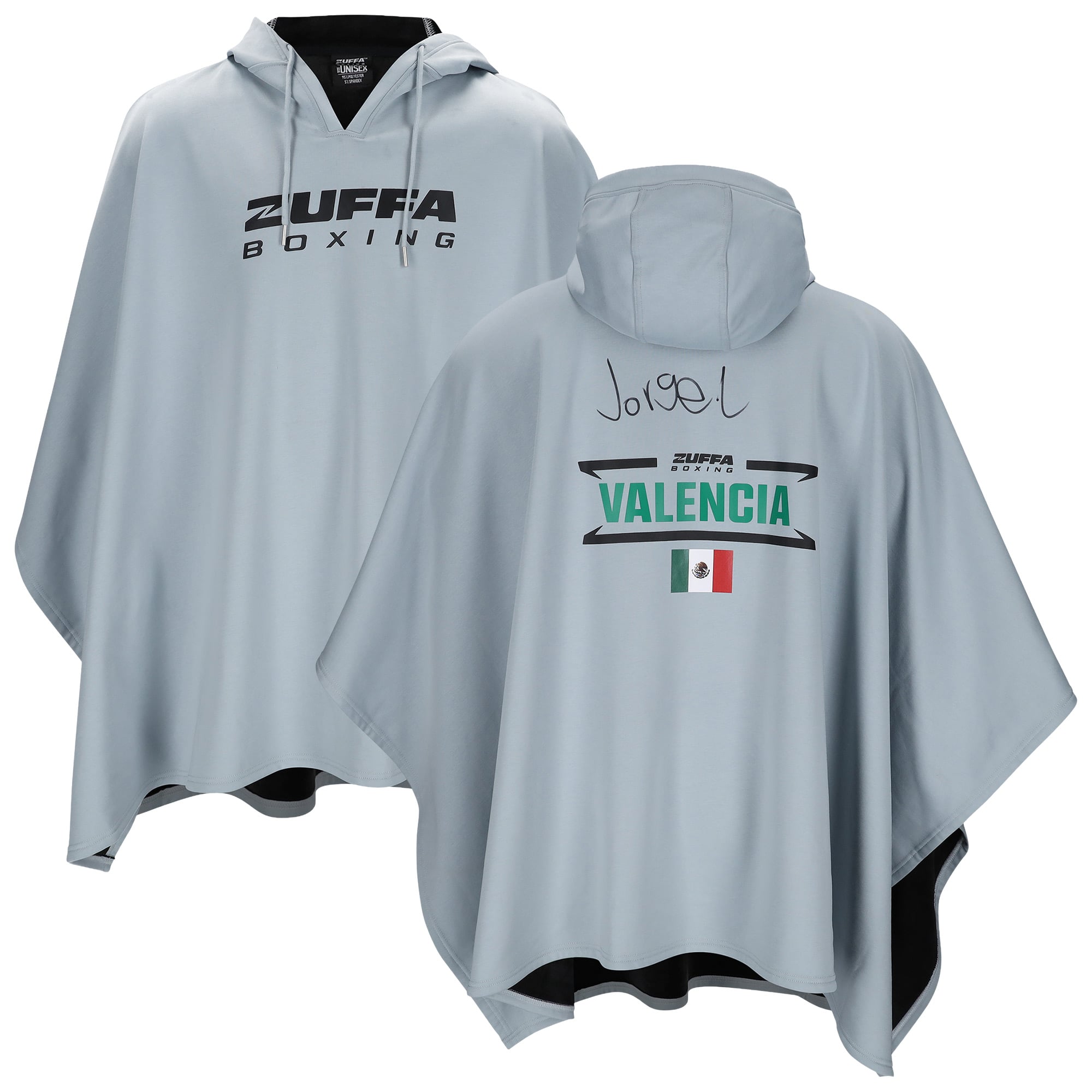 Jorge Lagunas Valencia Zuffa Boxing 03 Autographed Event-Worn Walkout Hoodie