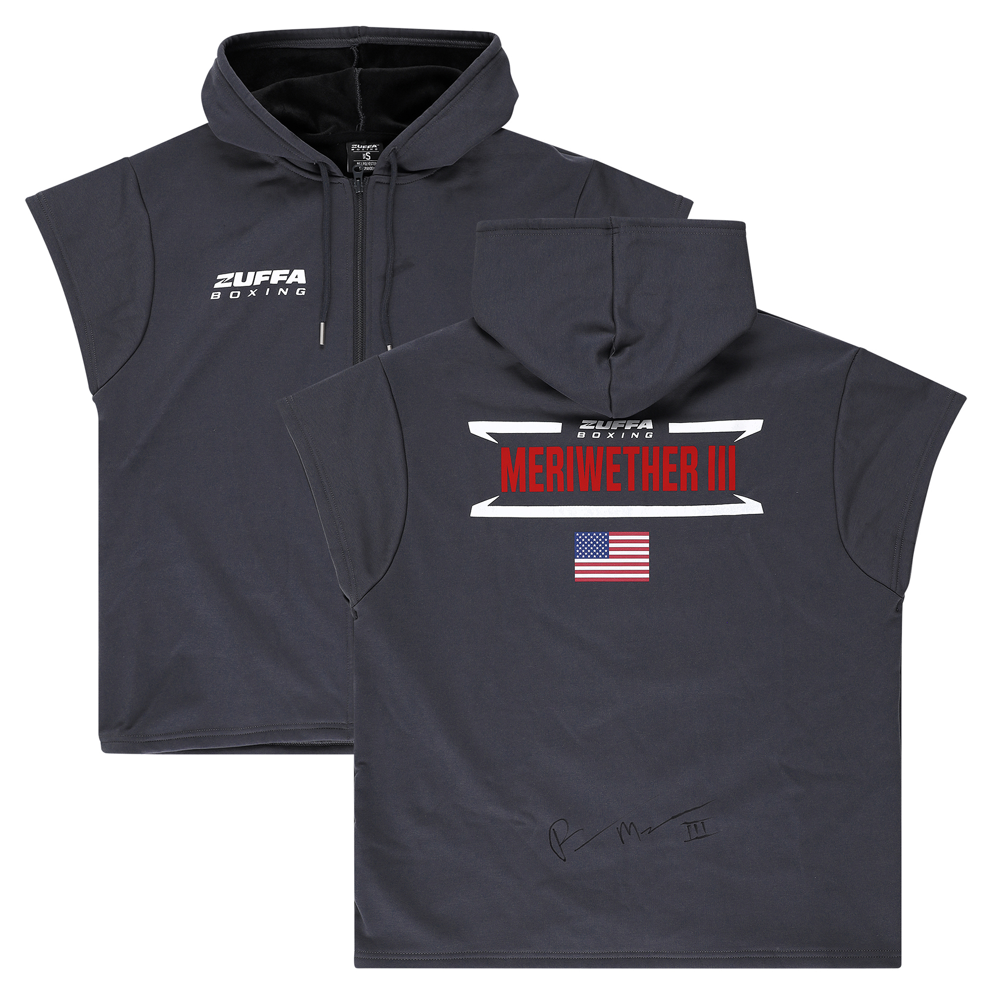 Robert Meriwether III Zuffa Boxing 05 Autographed Event-Worn Walkout Hoodie