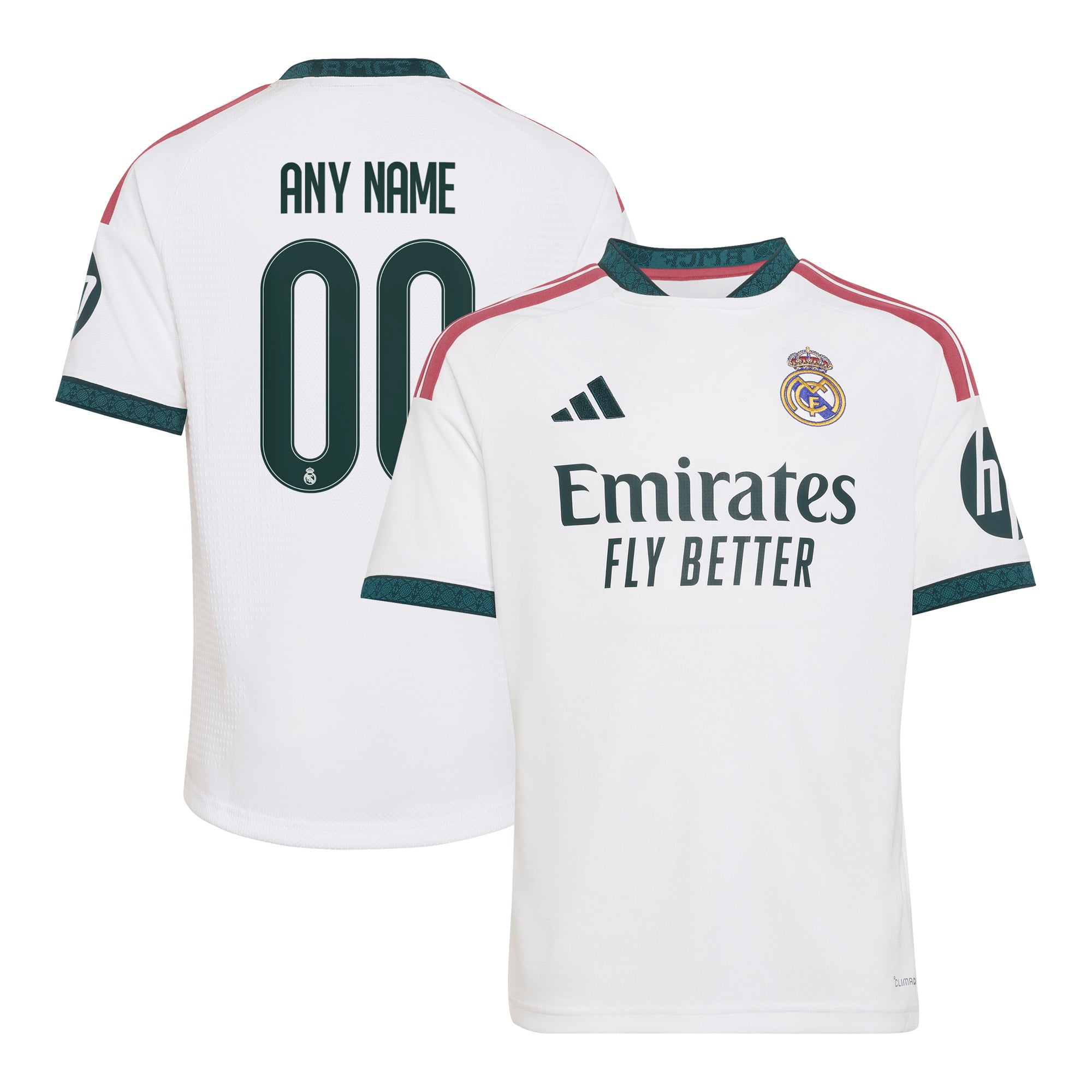 Youth adidas White Real Madrid 2026/27 Home Replica Custom Jersey