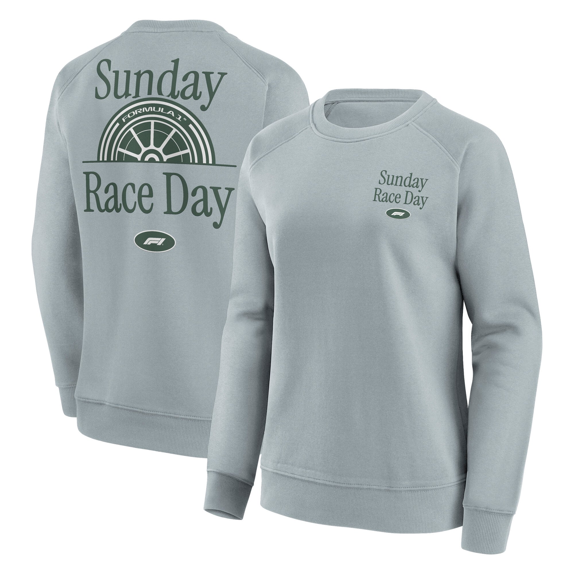 Sudadera con capucha estampada para el día de la carrera del domingo de Fórmula 1 - Gris deportivo - Mujer