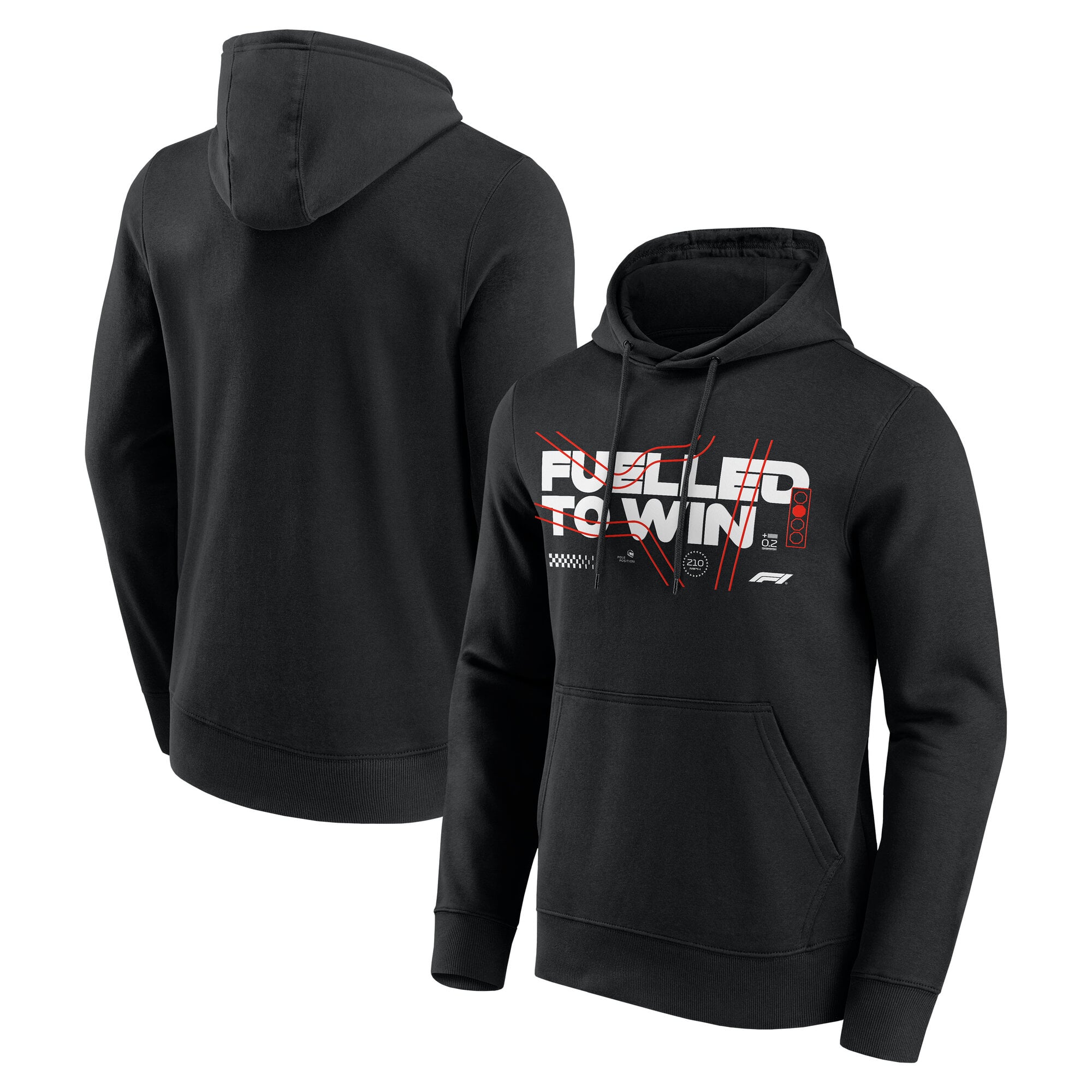 Sweat à capuche graphique Formula 1 Fueled To Win - Noir - Homme: retailer-supplied image