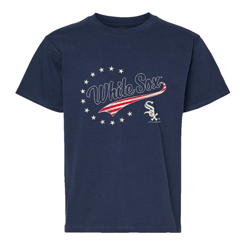 Youth Soft as a Grape Navy Chicago White Sox Americana T-Shirt