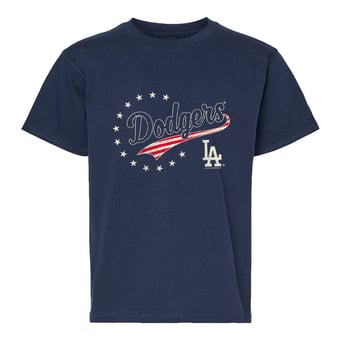 Youth Soft as a Grape Navy Los Angeles Dodgers Americana T-Shirt