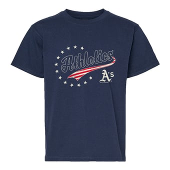 Youth Soft as a Grape Navy Athletics Americana T-Shirt