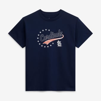 Youth Soft as a Grape Navy St. Louis Cardinals Americana T-Shirt