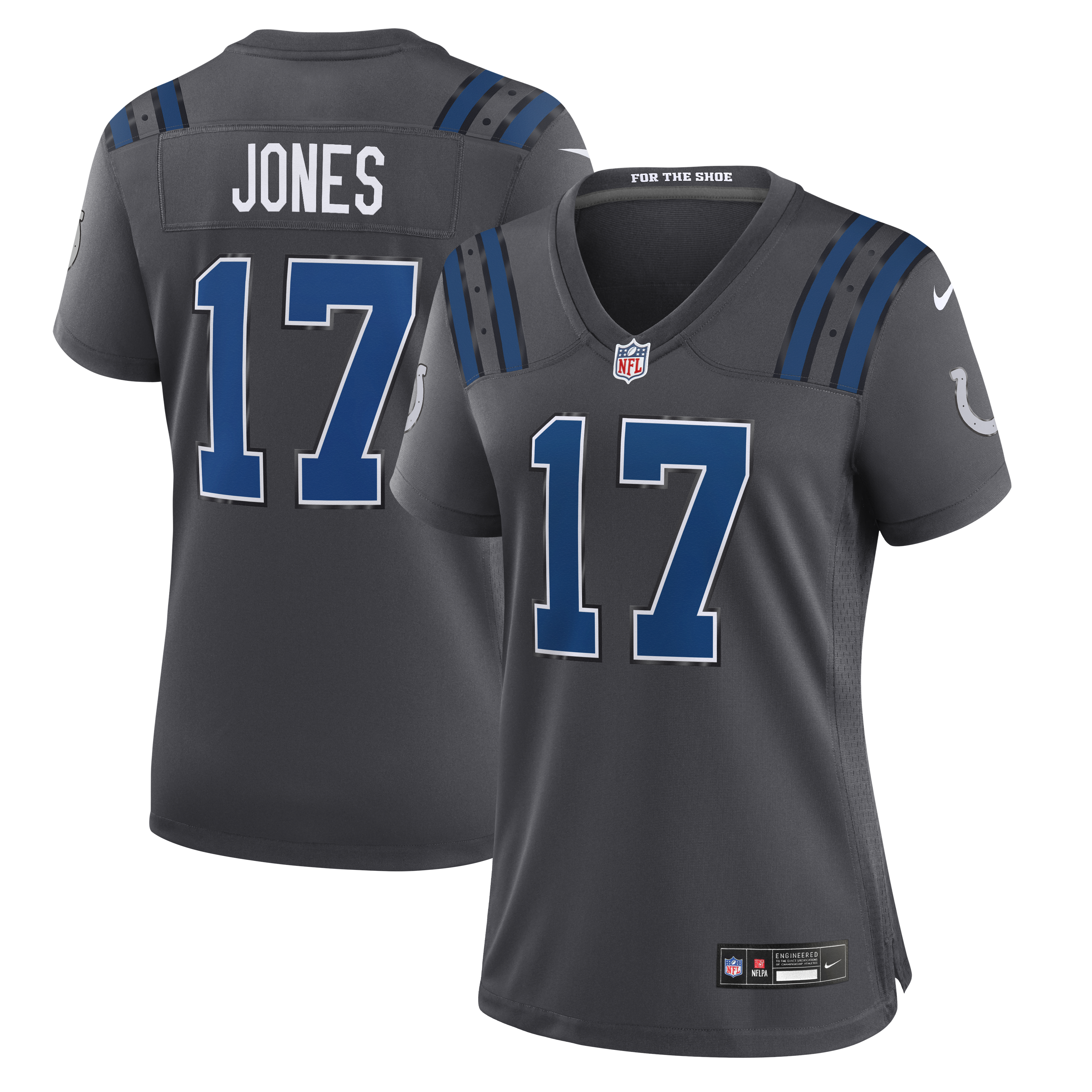 Daniel Jones Indianapolis Colts Rivalries Collection Nike Women's NFL Game Jersey in Grey | 67NW0JFN98F-1PL