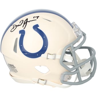 Daniel Jones Indianapolis Colts Autographed Riddell Retro Speed Mini Helmet