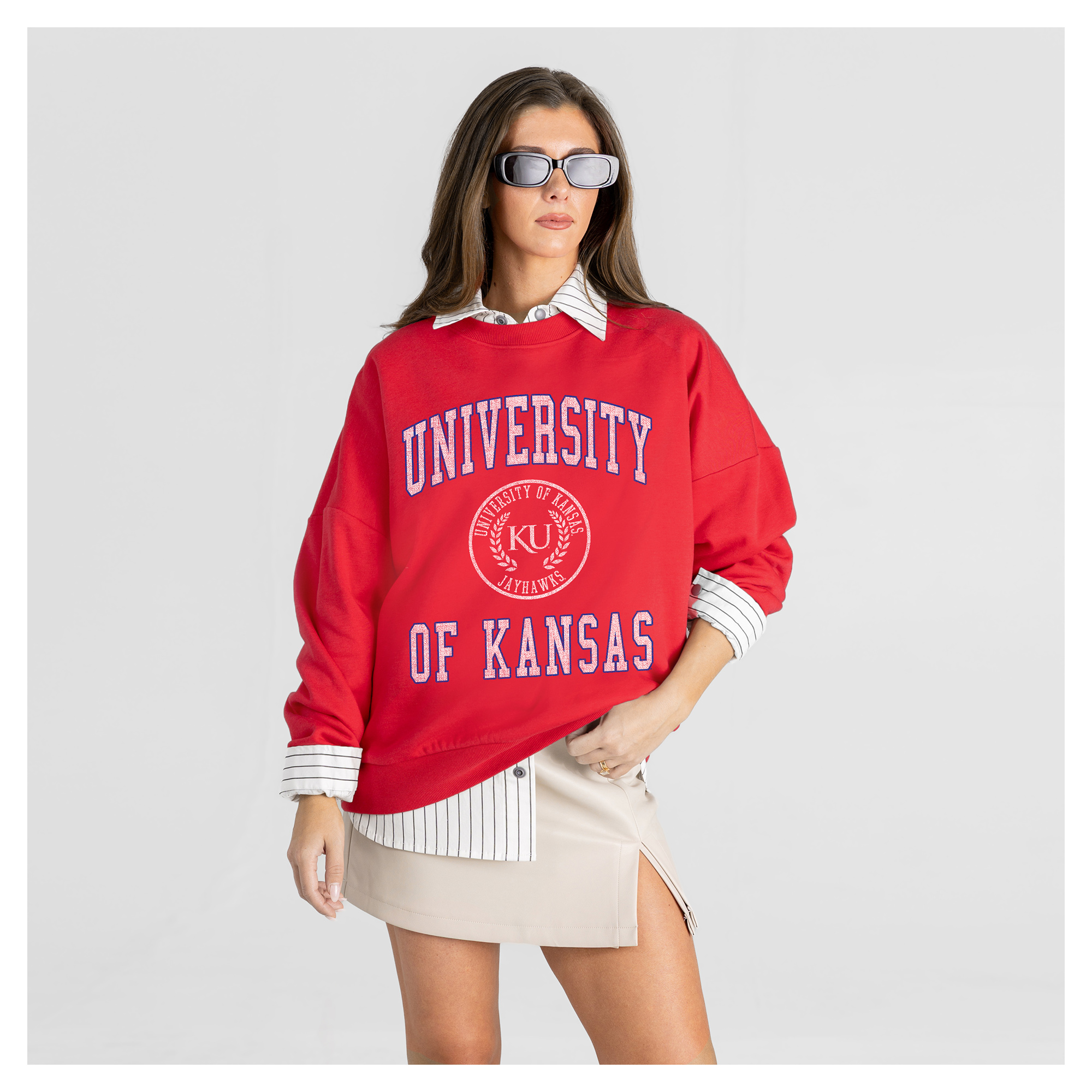 Women’s Gameday Couture Red Kansas Jayhawks Prime Play Sweatshirt Women’s Gameday Couture Red Kansas Jayhawks Prime Play Sweatshirt