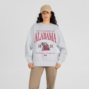 Women's Gameday Couture Ash Alabama Crimson Tide Instant Classic Sweatshirt