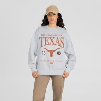 Women's Gameday Couture Ash Texas Longhorns Instant Classic Sweatshirt