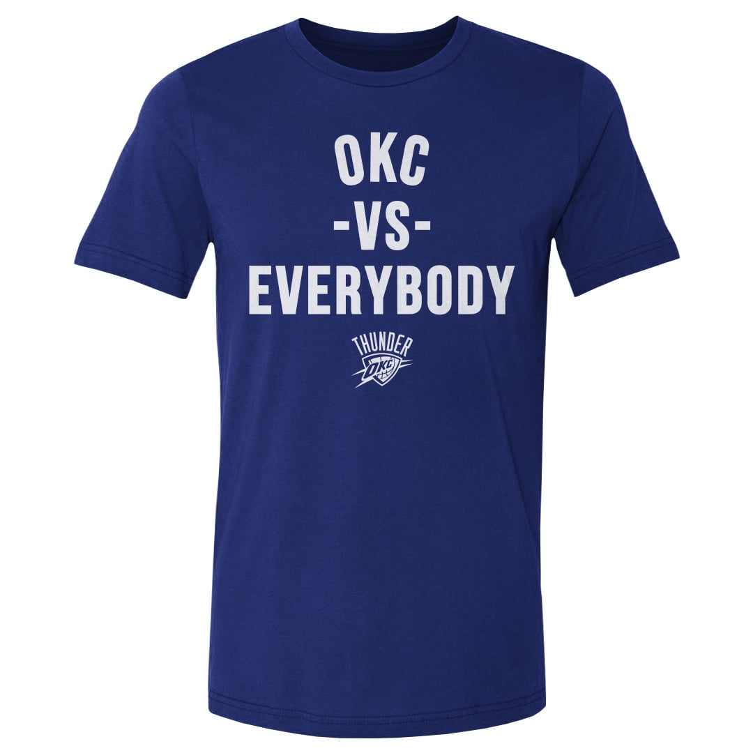 Men's 500 Level  Blue Oklahoma City Thunder vs. Everybody T-Shirt