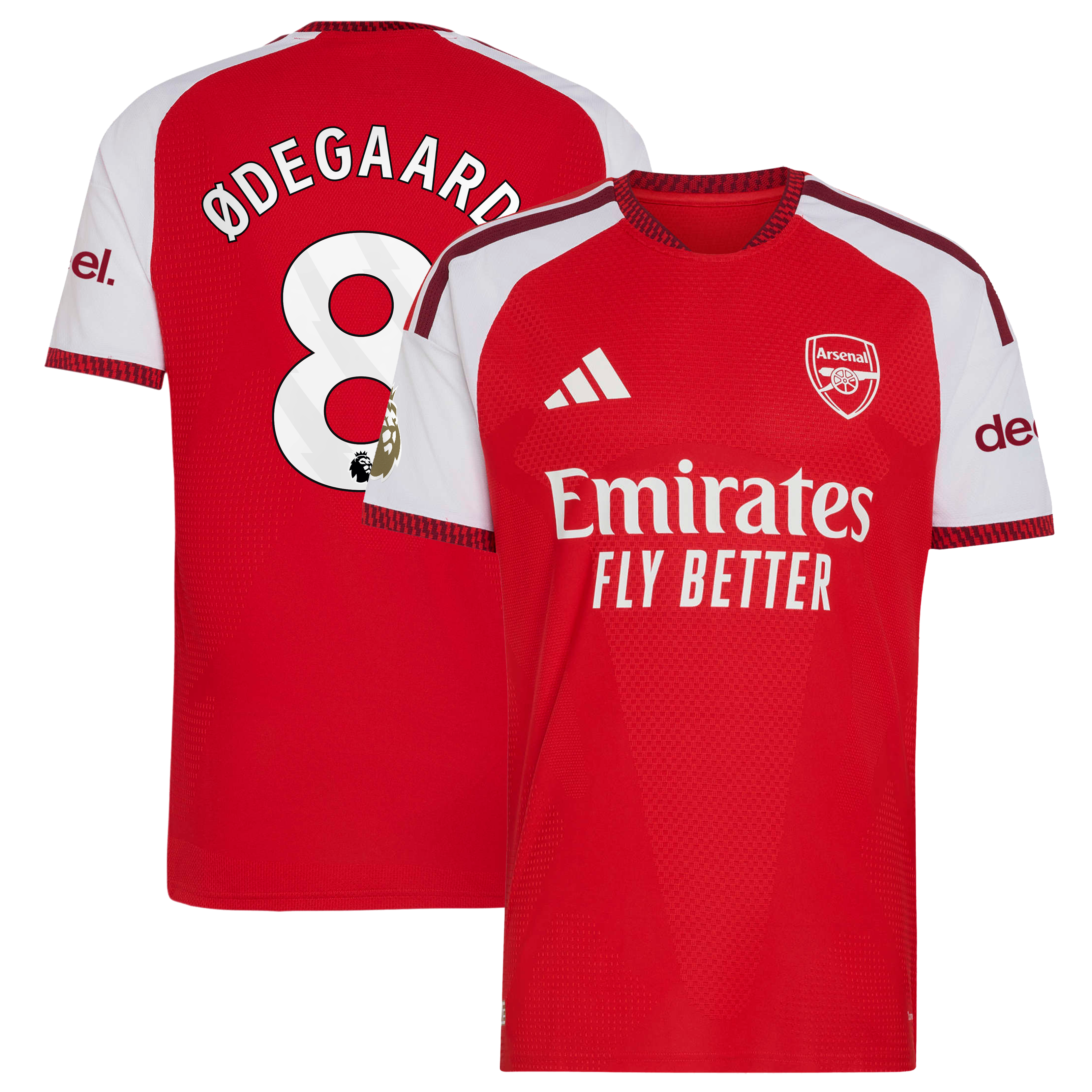 Men's adidas Martin Ødegaard Red Arsenal 2026/27 Home Authentic Jersey