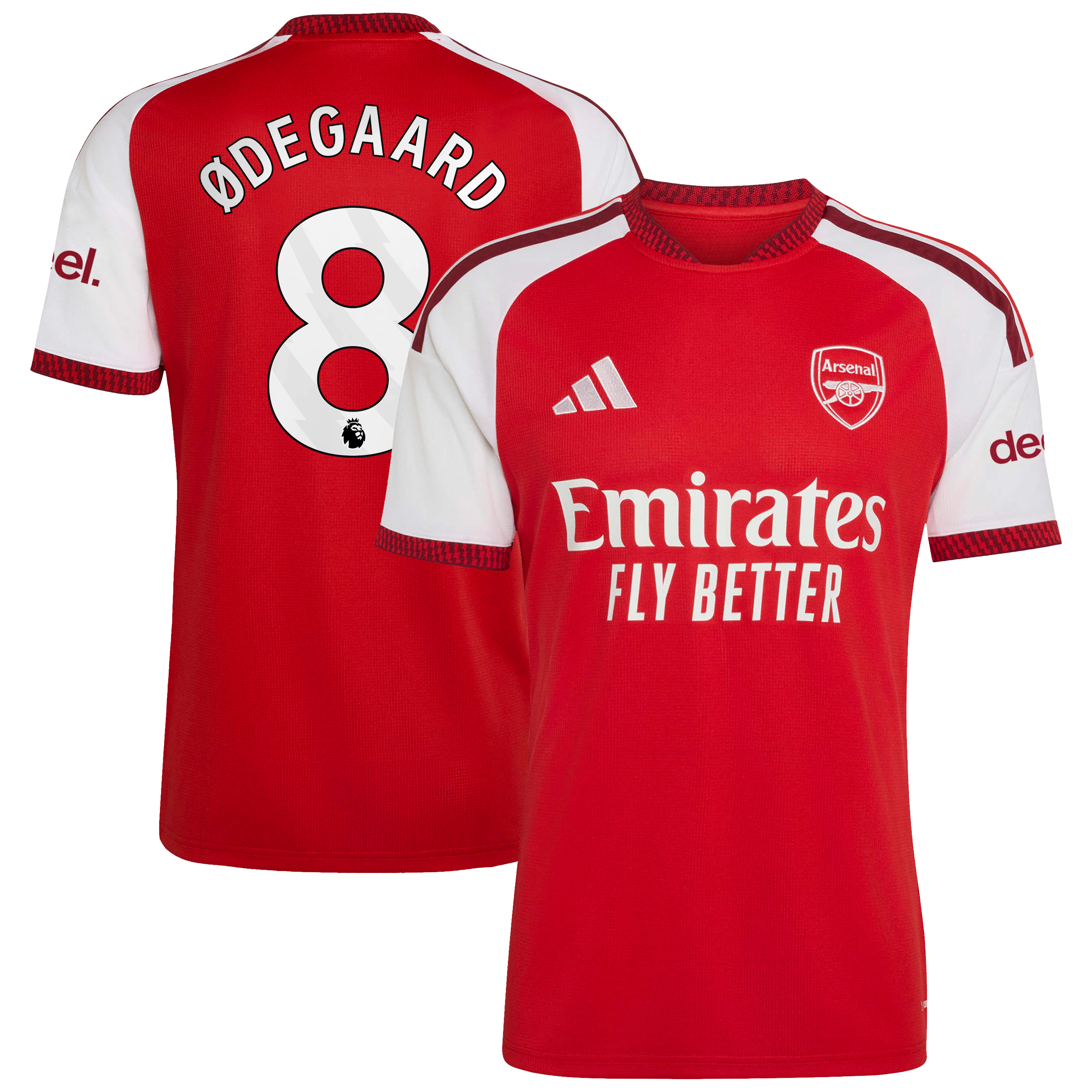 Men's adidas Martin Ødegaard Red Arsenal 2026/27 Home Replica Jersey