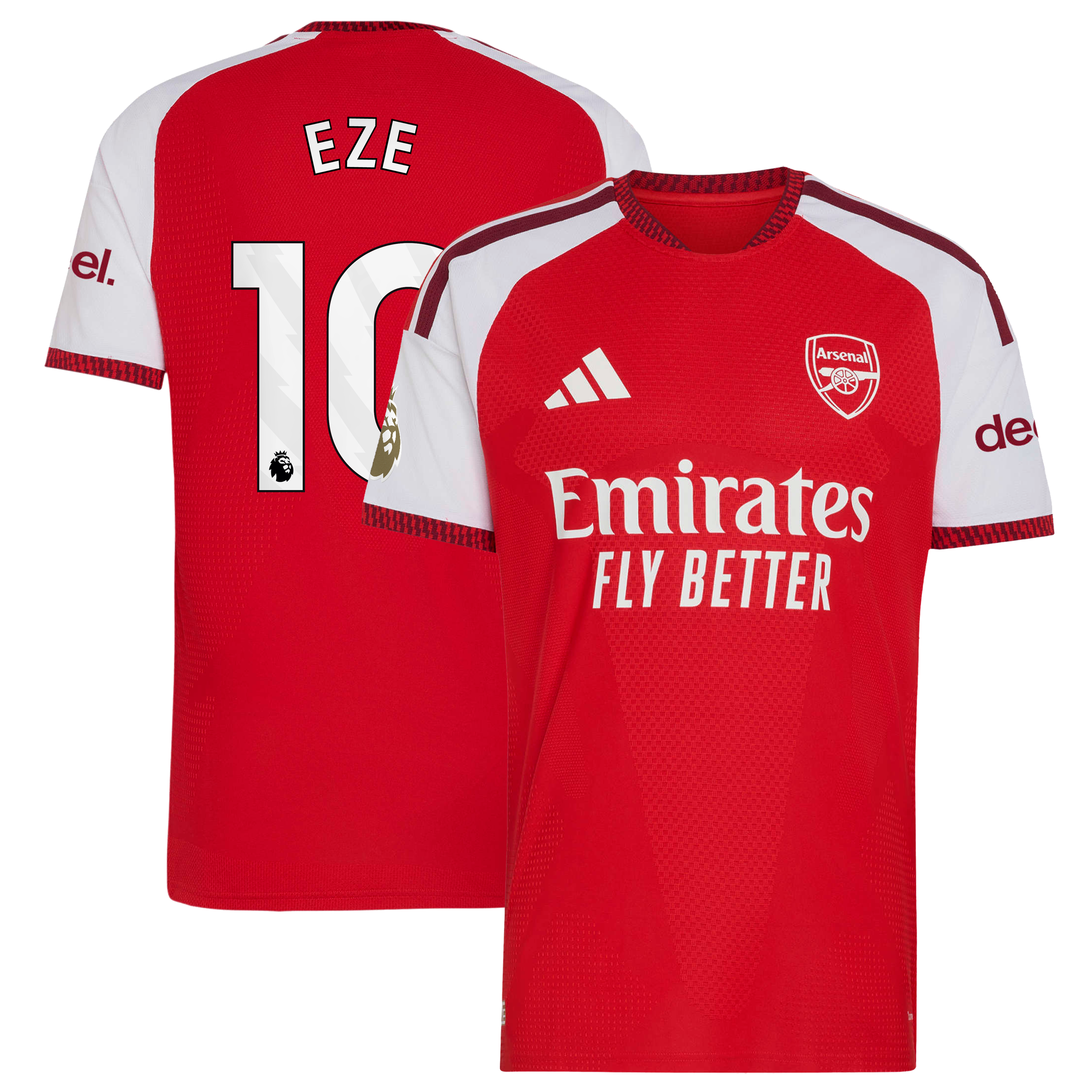 Men's adidas Eberechi Eze Red Arsenal 2026/27 Home Authentic Jersey