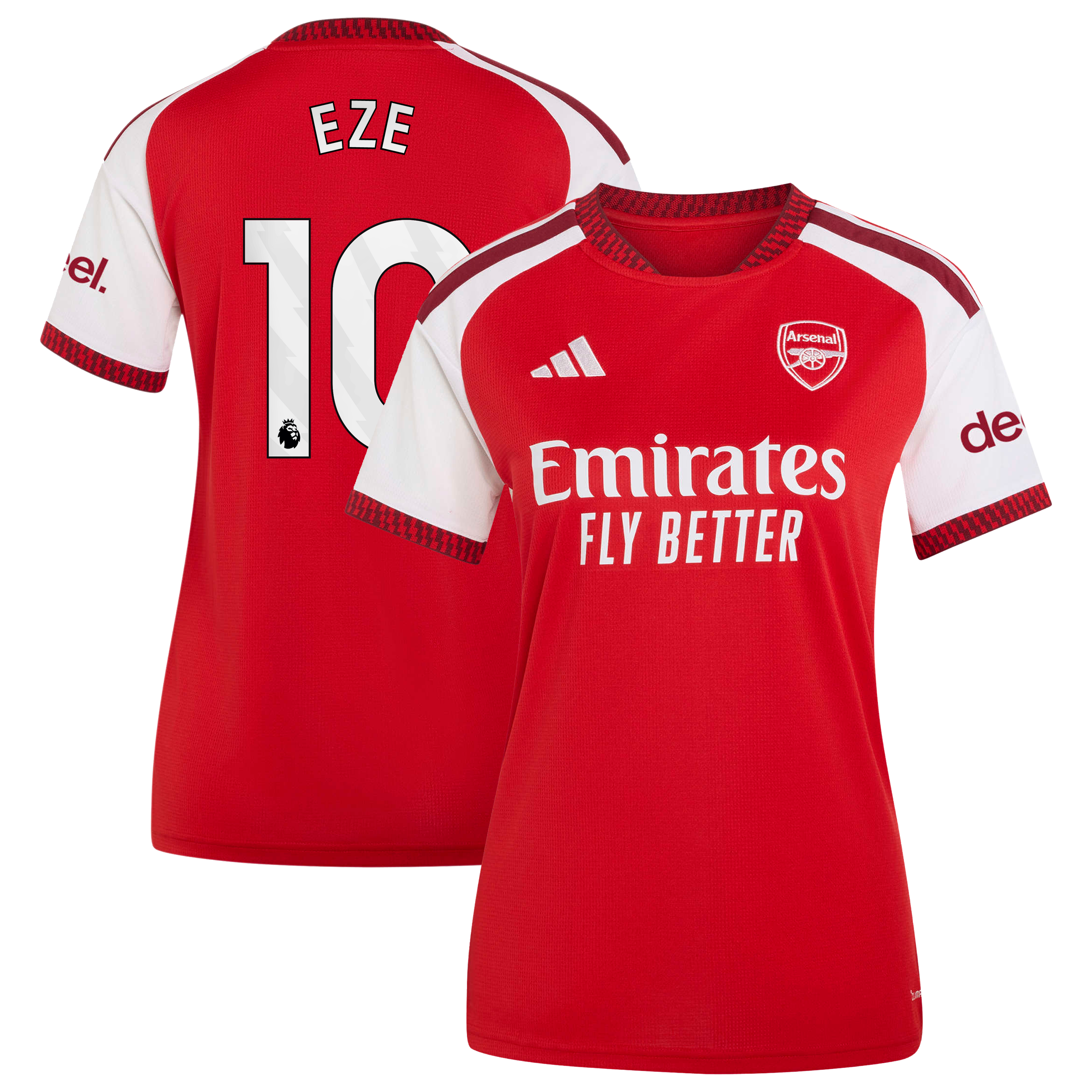 Women's adidas Eberechi Eze Red Arsenal 2026/27 Home Replica Jersey