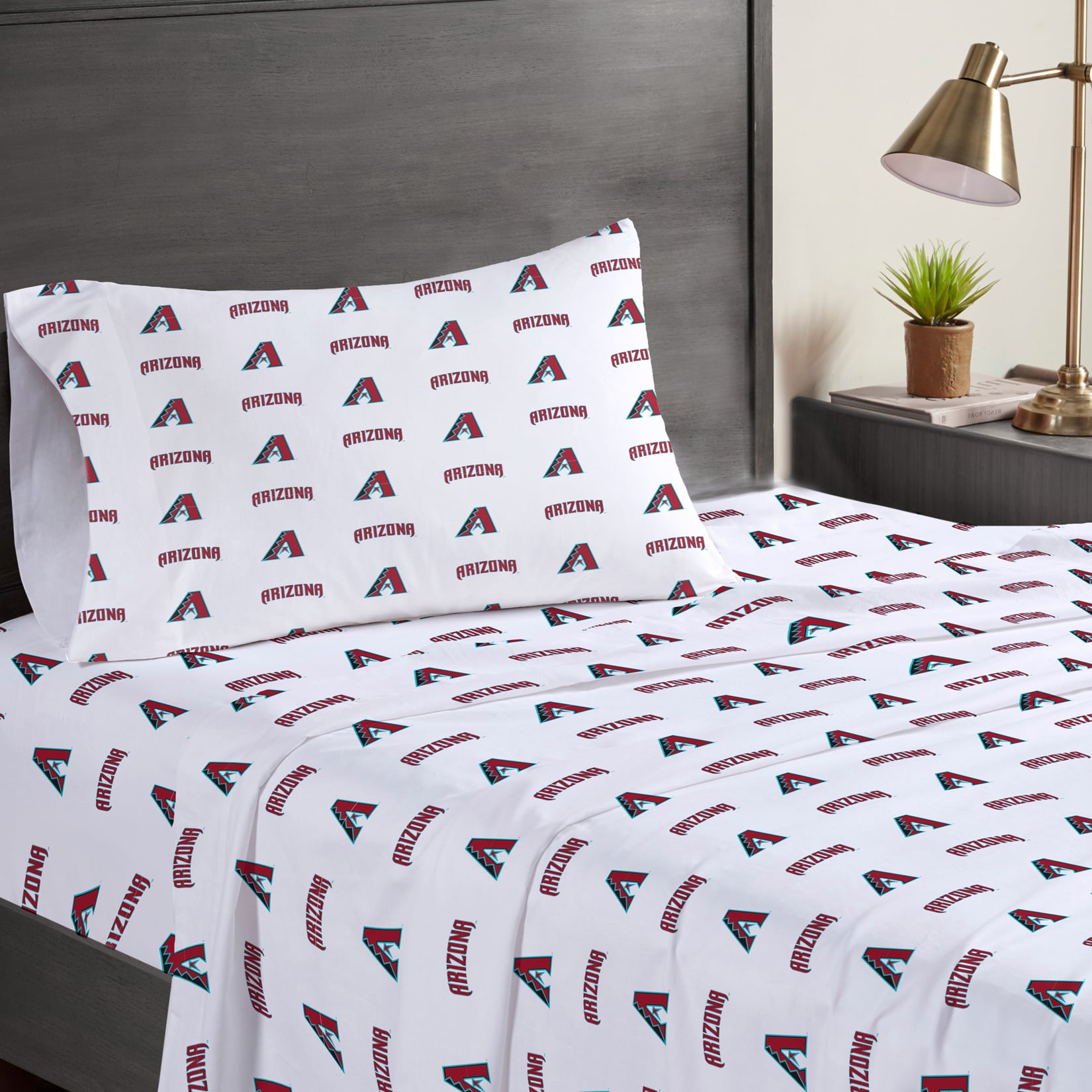 Pegasus Arizona Diamondbacks Three-Piece Twin Sheet Set