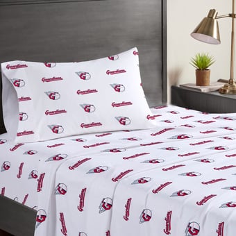Pegasus Cleveland Guardians Three-Piece Twin Sheet Set