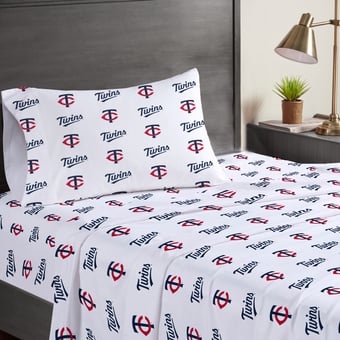 Pegasus Minnesota Twins Three-Piece Twin Sheet Set