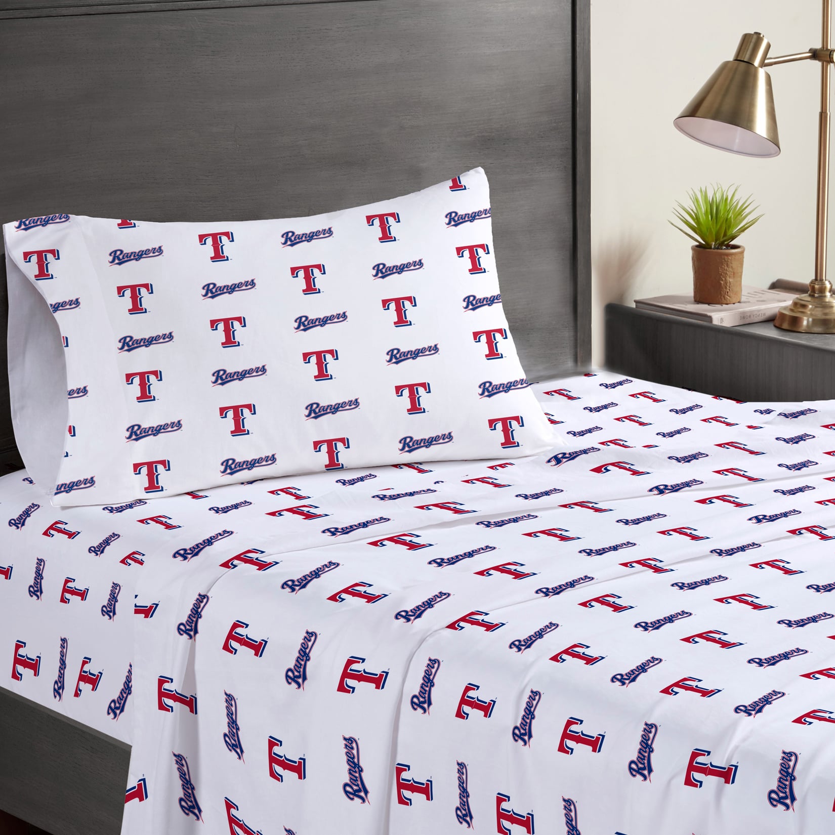 Pegasus Texas Rangers Three-Piece Twin Sheet Set