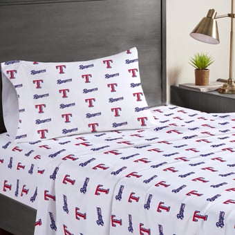 Pegasus Texas Rangers Three-Piece Twin Sheet Set