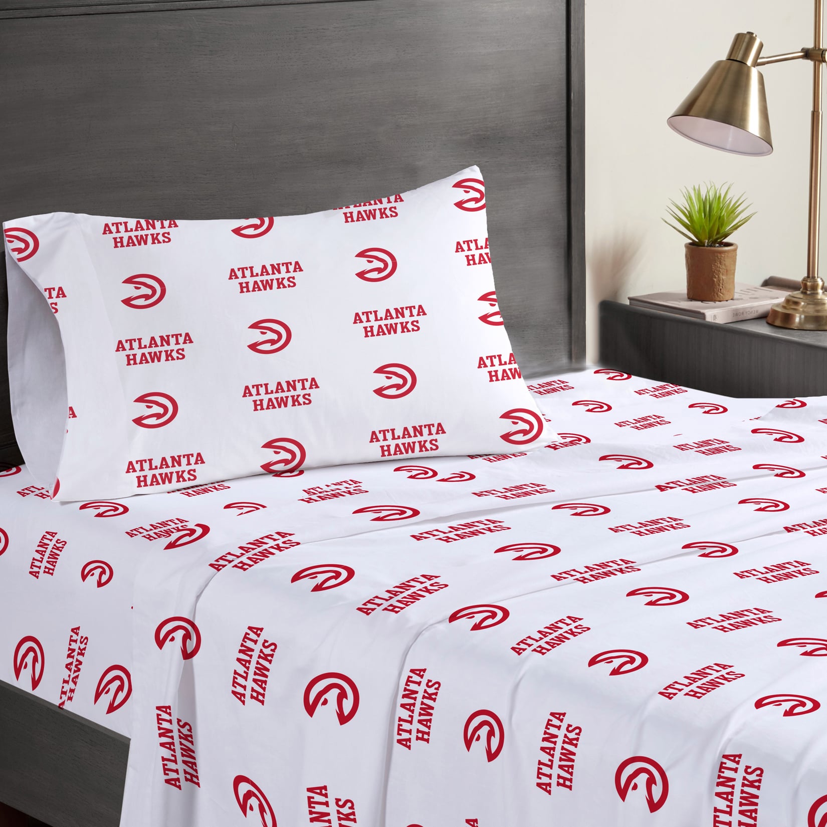 Pegasus Atlanta Hawks Three-Piece Twin Sheet Set