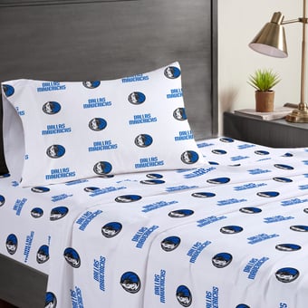 Pegasus Dallas Mavericks Three-Piece Twin Sheet Set