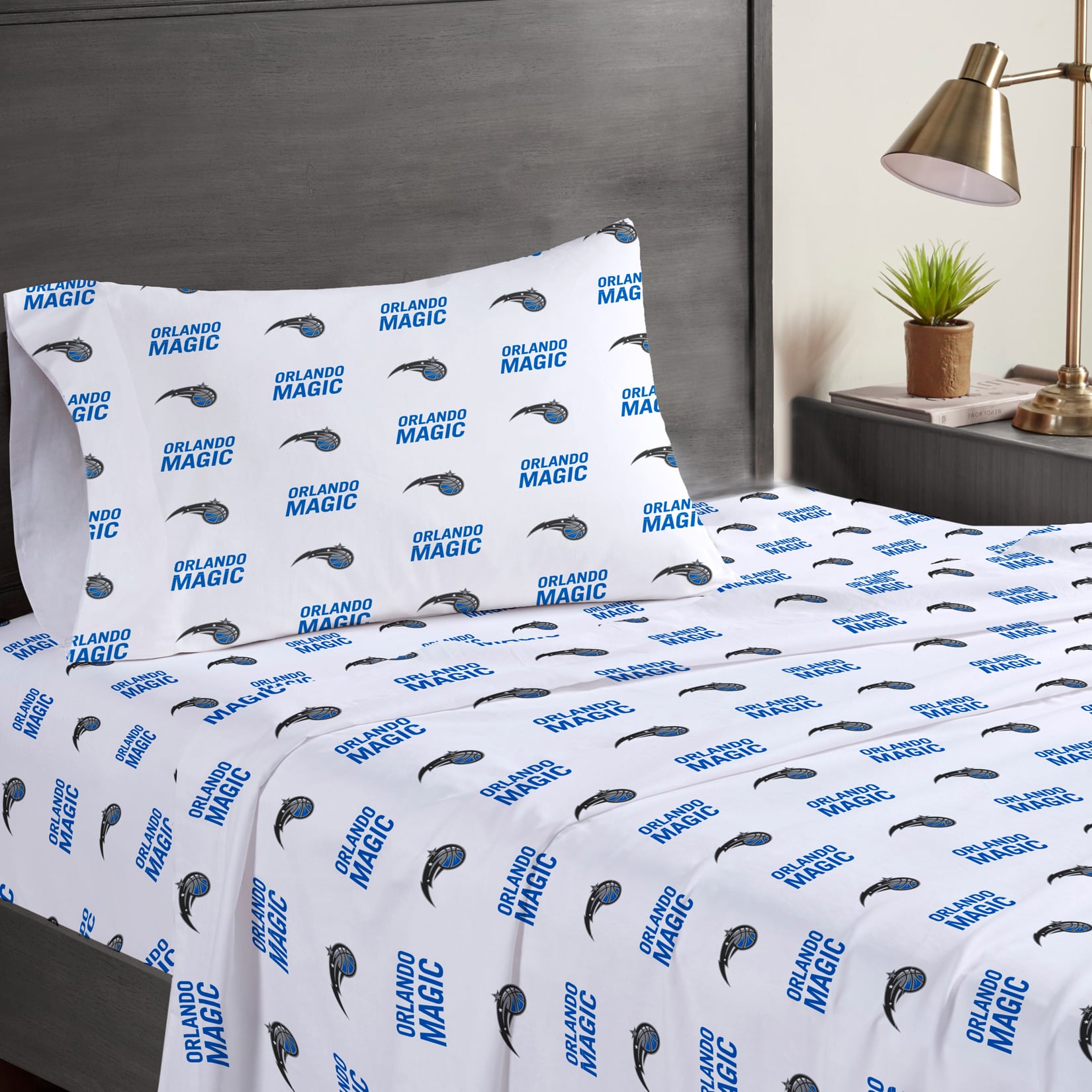 Pegasus Orlando Magic Three-Piece Twin Sheet Set