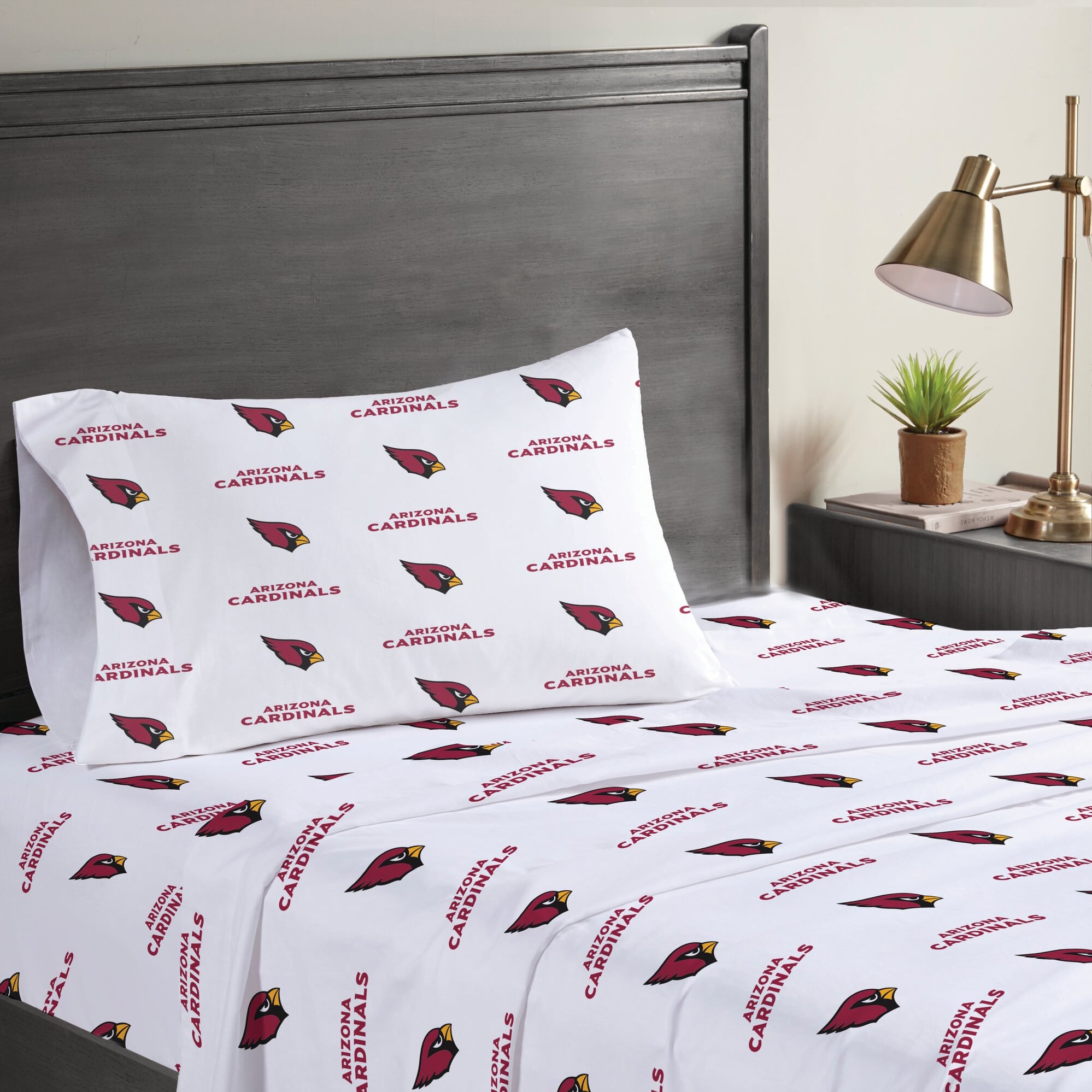 Pegasus Arizona Cardinals Three-Piece Twin Sheet Set