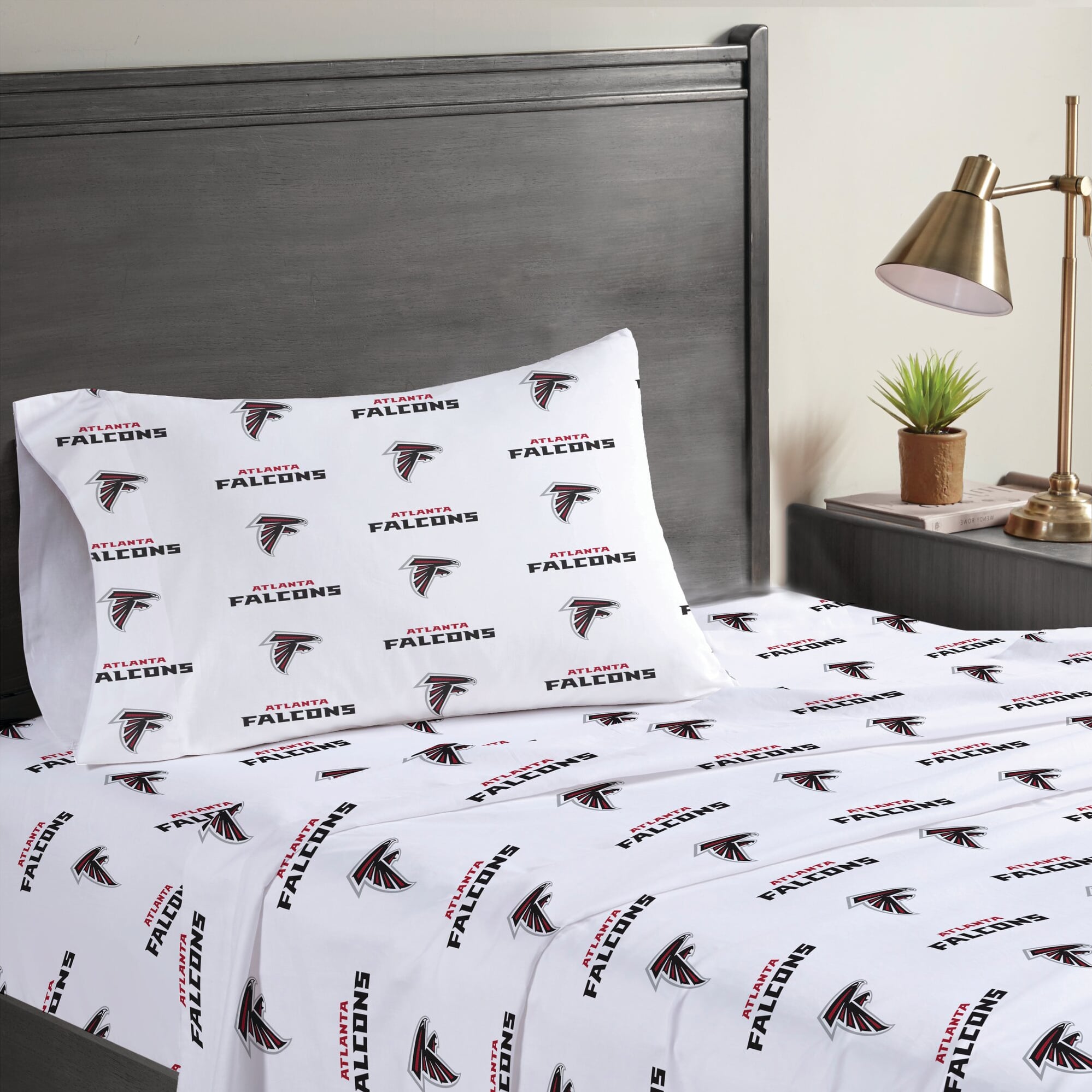 Pegasus Atlanta Falcons Three-Piece Twin Sheet Set