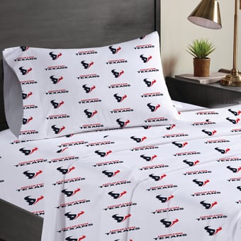 Pegasus Houston Texans Three-Piece Twin Sheet Set