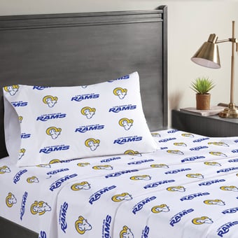 Pegasus Los Angeles Rams Three-Piece Twin Sheet Set