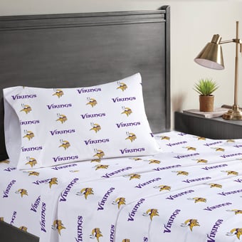Pegasus Minnesota Vikings Three-Piece Twin Sheet Set