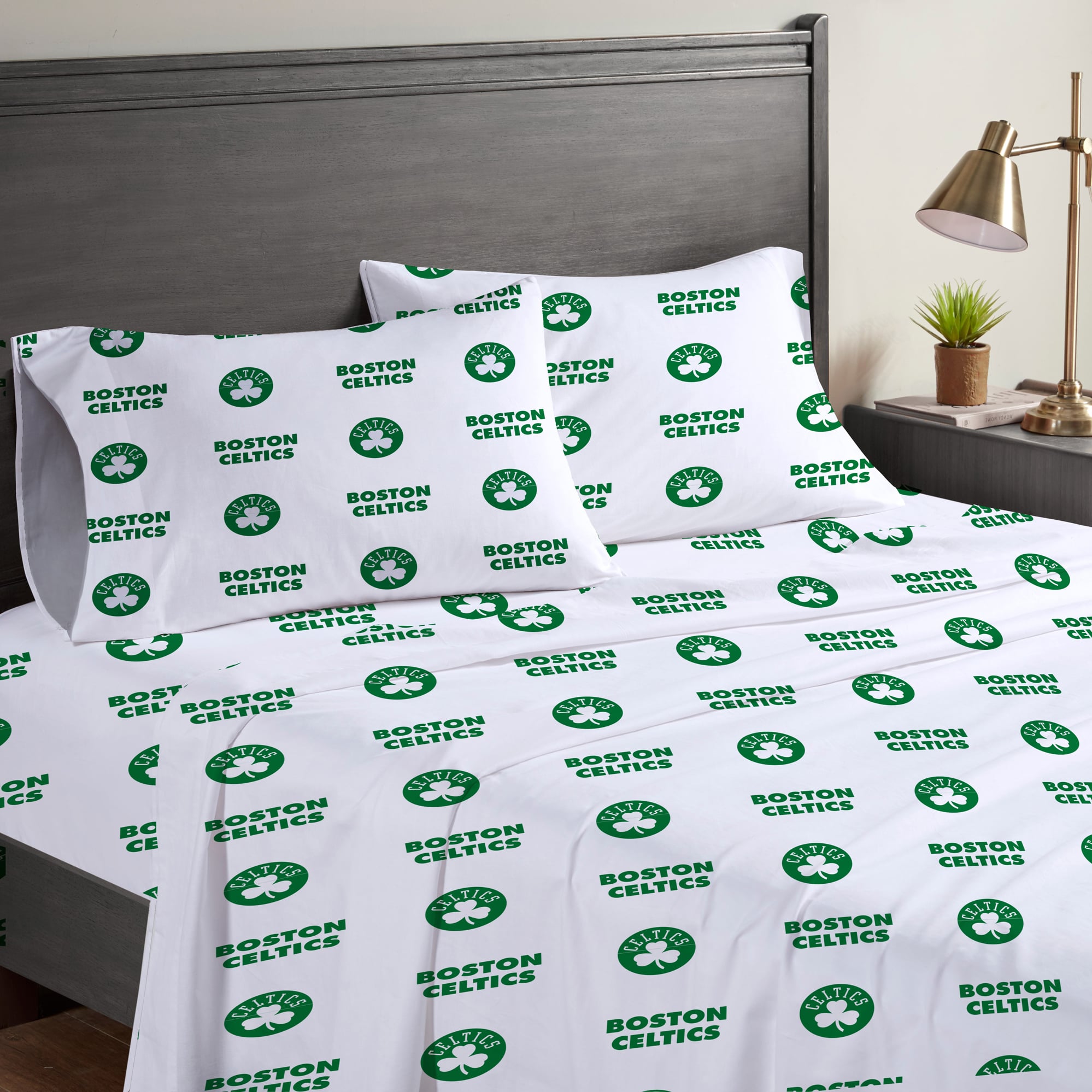 Pegasus Boston Celtics Four-Piece Full Sheet Set
