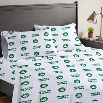 Pegasus Boston Celtics Four-Piece Full Sheet Set