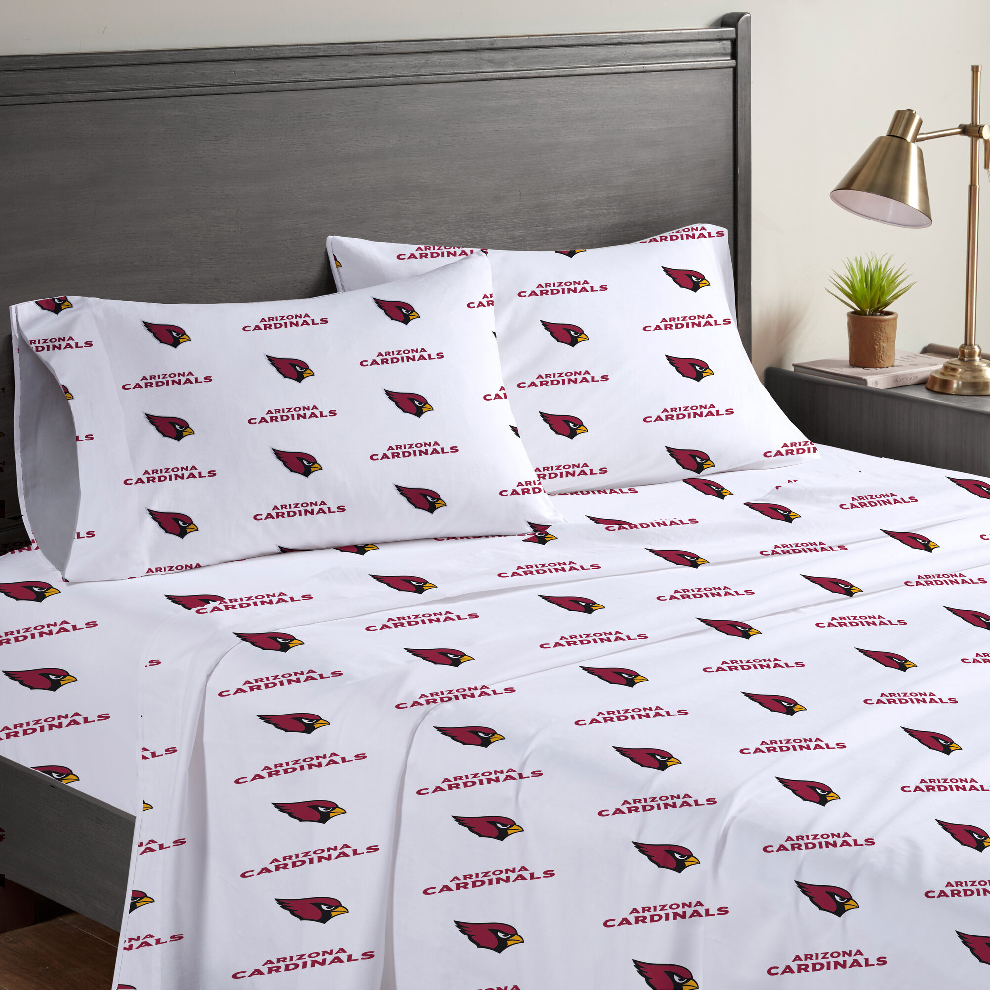 Pegasus Arizona Cardinals Four-Piece Full Sheet Set