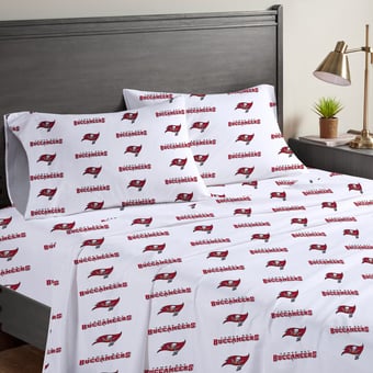 Pegasus Tampa Bay Buccaneers Four-Piece Full Sheet Set